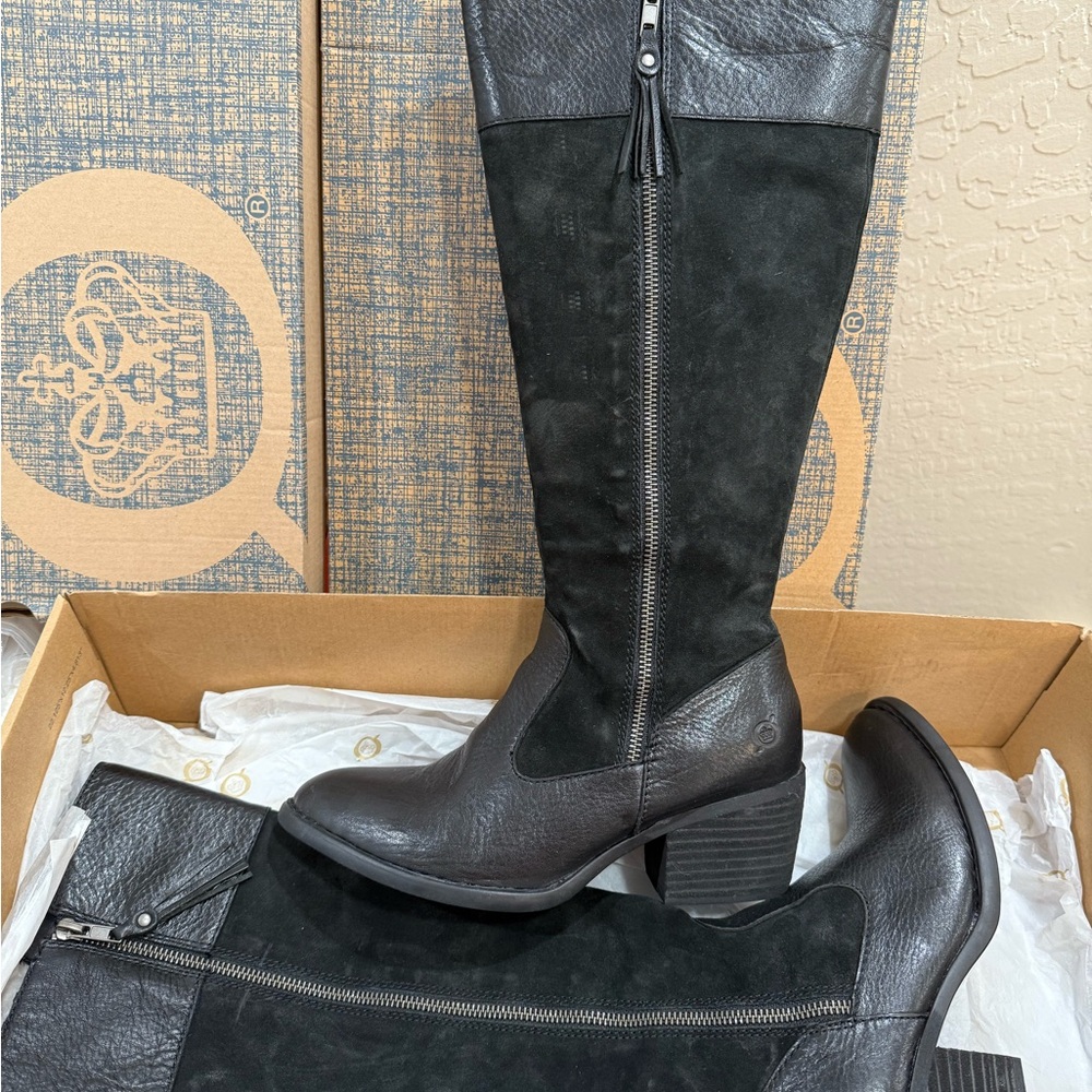 Born Black Leather Footwear